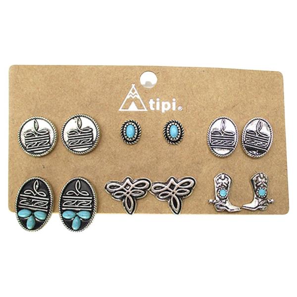 WESTERN MIX 6 SET EARRING