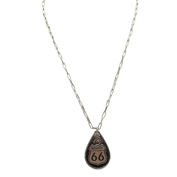 WESTERN TEARDROP ROUTE 66 NECKLACE