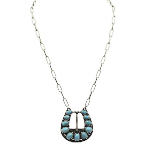 BELT BUCKLE TQ LOOK NECKLACE