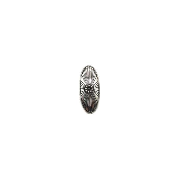 WESTERN LONG OVAL CONCHO CUFF RING