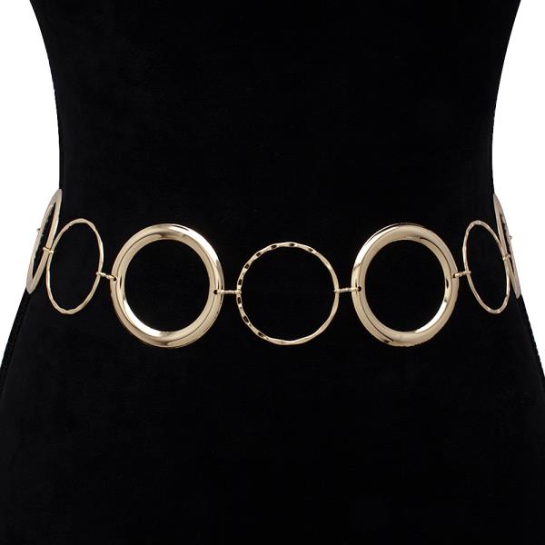 OPEN ROUND CIRCLE LINK HOOK BELT