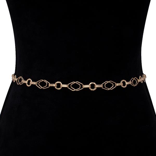 GEOMETRIC LINK HOOK BELT