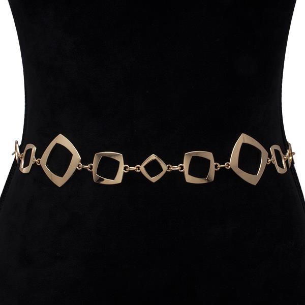 OPEN SQUARE LINK HOOK BELT