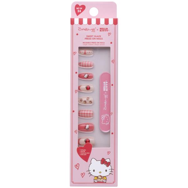 THE CREME SHOP Hello Kitty Glaze Nails Set of 24