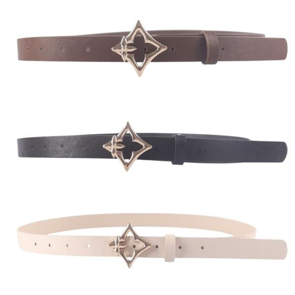 METAL FOUR POINT STAR BUCKLE BELT