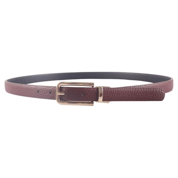 METAL RECTANGLE BUCKLE SLIM BELT