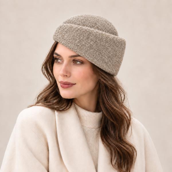 Knit Wide Cuff Hat