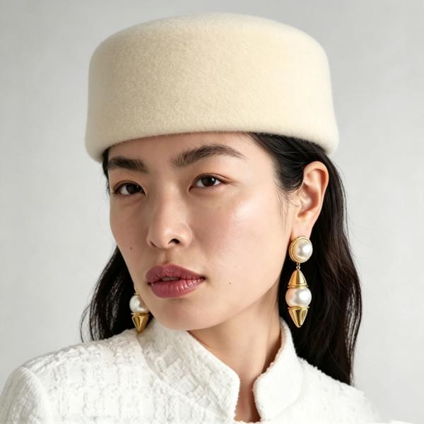 Flat Top Pillbox Hat