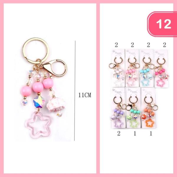 Beaded Star Keychain (12 Units)