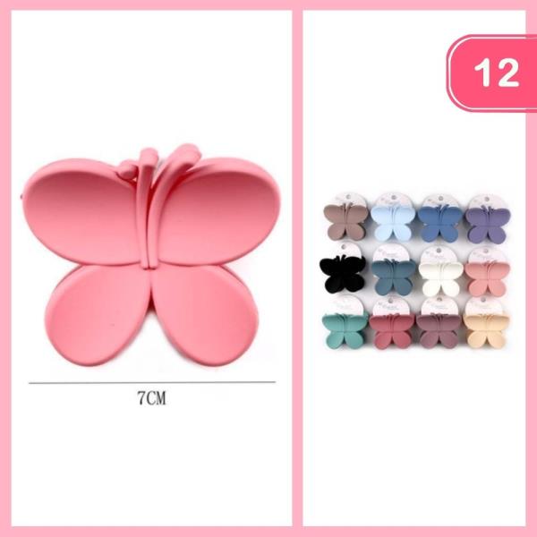 Butterfly Hair Claw Clip (12 Units)