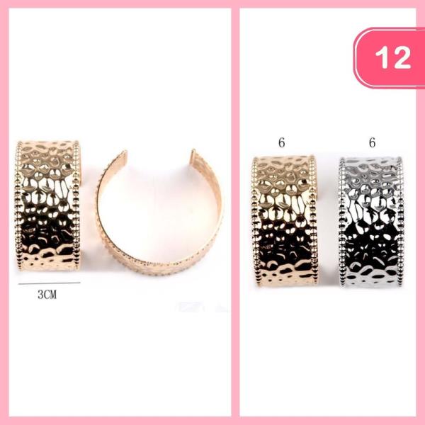 Textured Cuff Bracelet (12 Units)