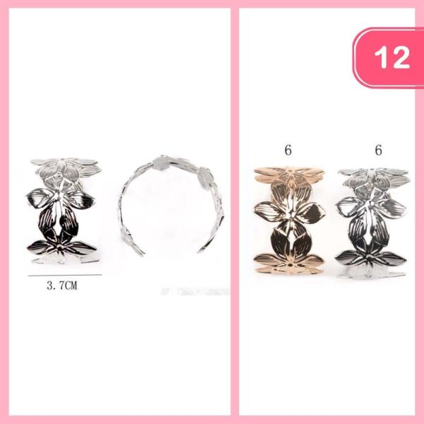 Flower Cuff Bracelet (12 Units)
