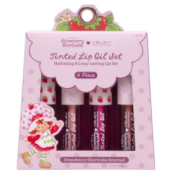 CELAVI X STRAWBERRY SHORTCAKE TINTED LIP OIL SET