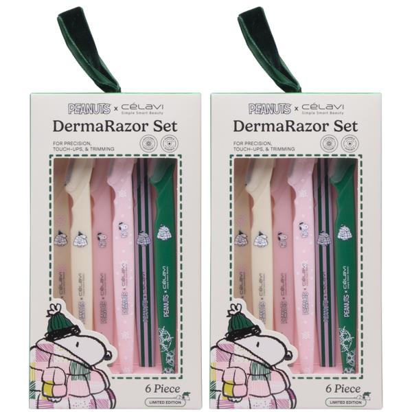 CELAVI X PEANUTS 6PC DERMARAZOR SET (2 UNITS)
