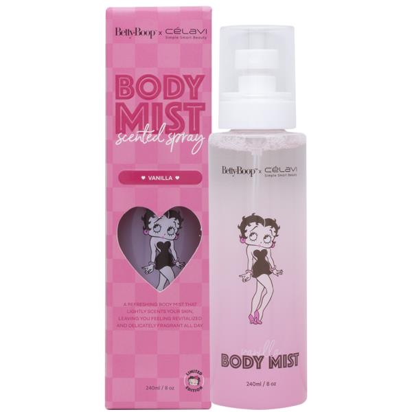 CELAVI X Bettyboop Body Mist Spray Vanilla