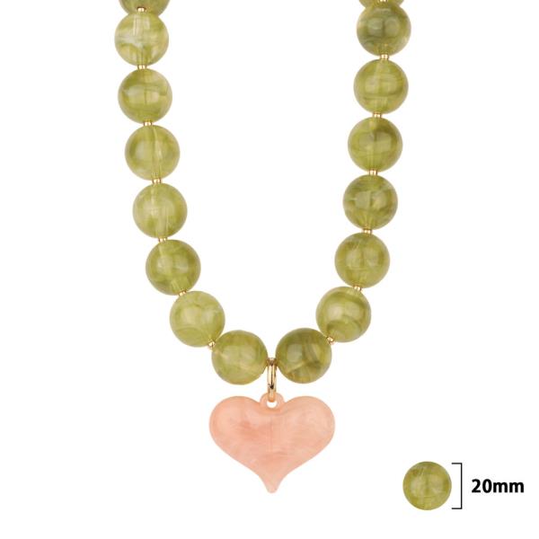 Marble Heart Necklace