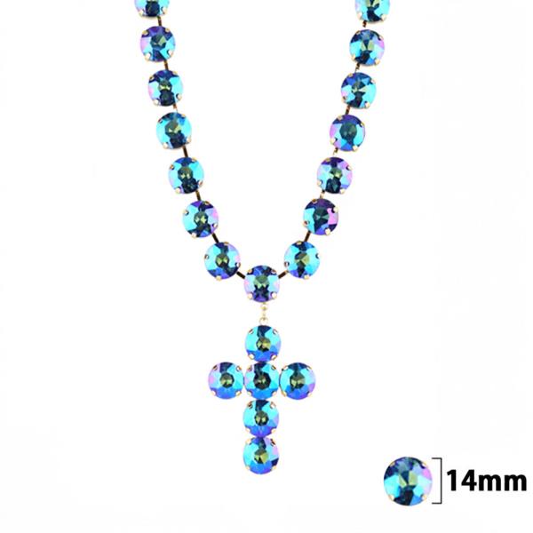 Rhinestone Cross Necklace