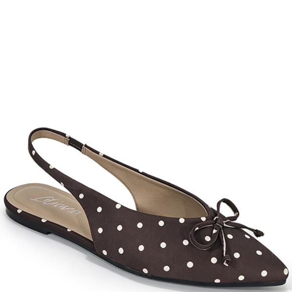 Knot Bow Pointy Sling Flat (12 Pairs)