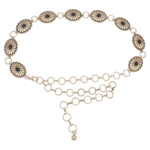 FLORA BLOOM CAB ACCENT CONCHO BELT