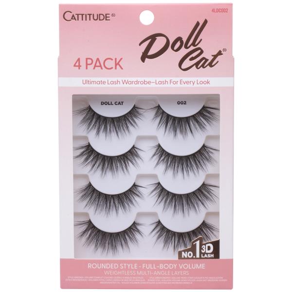 EBIN CATTITUDE DOLL CAT ROUNDED STYLE FULL BODY VOLUME EYELASH SET