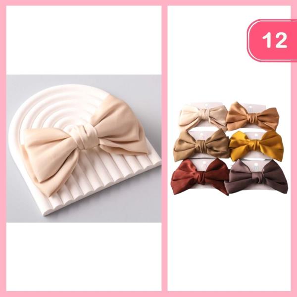 Sateen Windsor Hair Bow (12 Units)