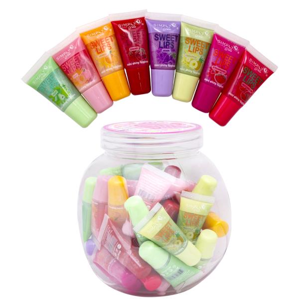 SIMPLY BELLA SWEET LIPS MINI SHINY 40PC LIPGLOSS SET