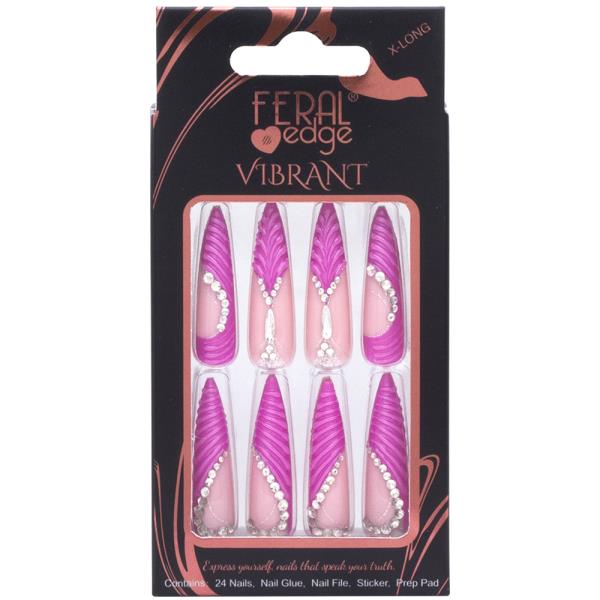 FERAL EDGE Vibrant X Long Nail Decoration Set