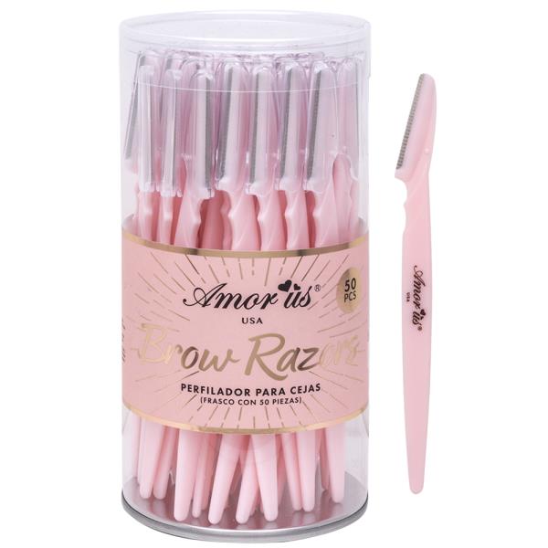 AMORUS 50PCS BROW RAZORS SET