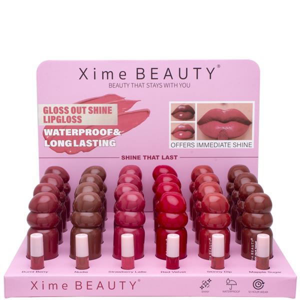 XIME BEAUTY GLOSS OUT SHINE LIPGLOSS (24 UNITS)
