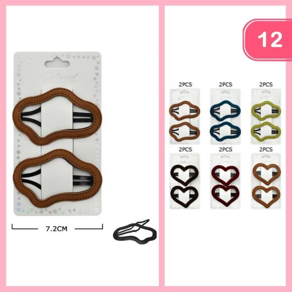 WAVY SNAP HAIR CLIP (12 UNITS)