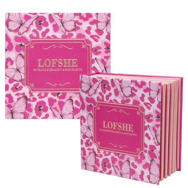 LOFSHE 68 COLORS EYESHADOW AND FACE PALETTE BOOKLET