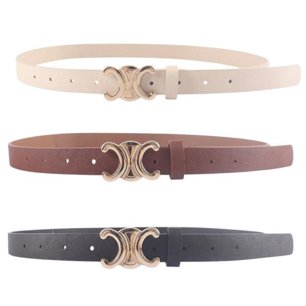 METAL DOUBLE C BUCKLE ADJUSTABLE BELT
