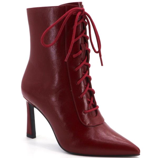 LACE UP HEEL BOOTIE