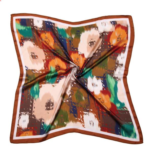 GARDEN PRINT SQUARE SCARF