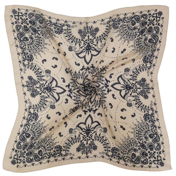 BANDANA PRINT SQUARE SCARF