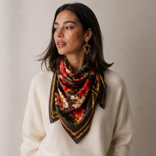 HOLIDAY SQUARE SCARF