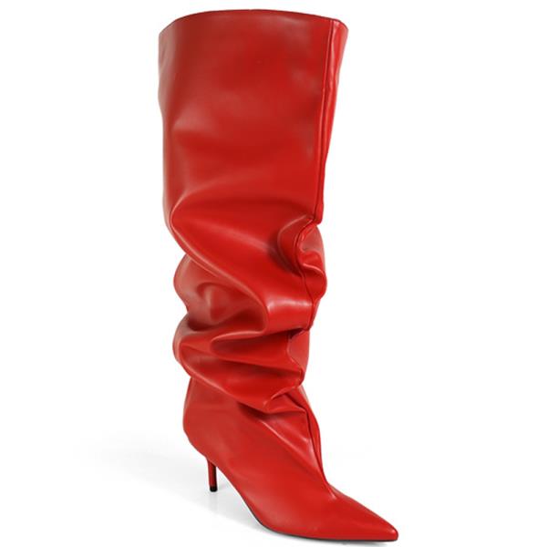 POINTED TOE SLOUCH BOOTS