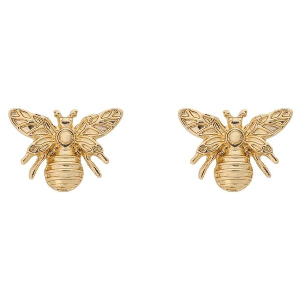 METAL BEE STUD EARRING
