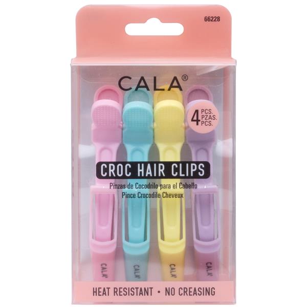 CALA 4PC CROC HAIR CLIPS