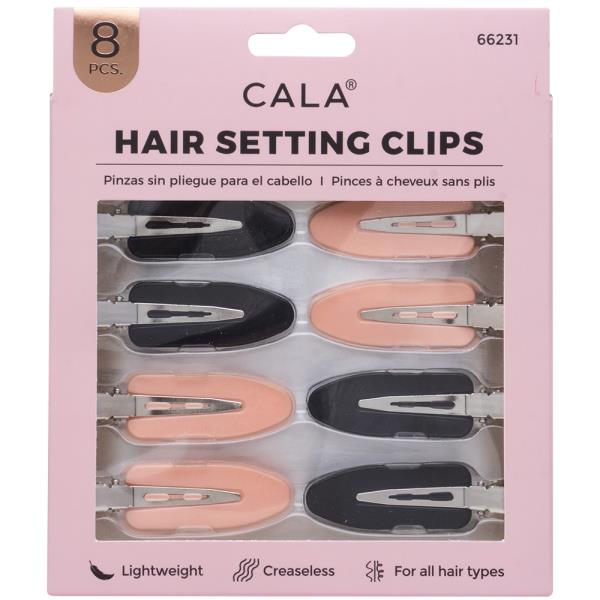 CALA 8PC HAIR SETTING CLIPS
