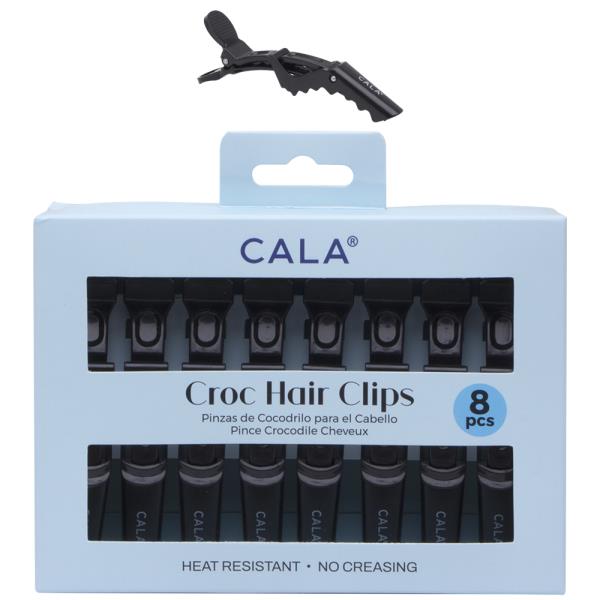 CALA 8PC CROC HAIR CLIPS