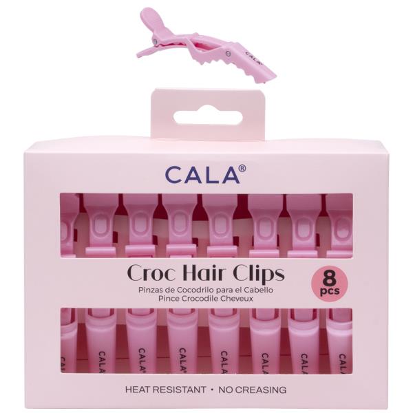 CALA 8PC CROC HAIR CLIPS