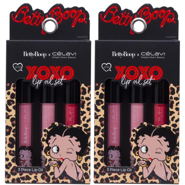 CELAVI X BETTYBOOP XOXO 3PC LIP OIL SET (2 UNITS)