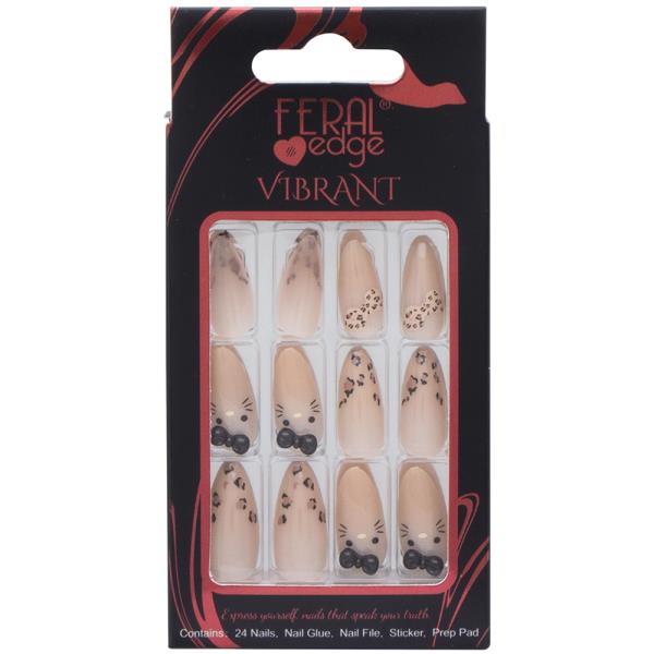 FERAL EDGE VIBRANT DESIGN X LONG NAIL DECORATION SET