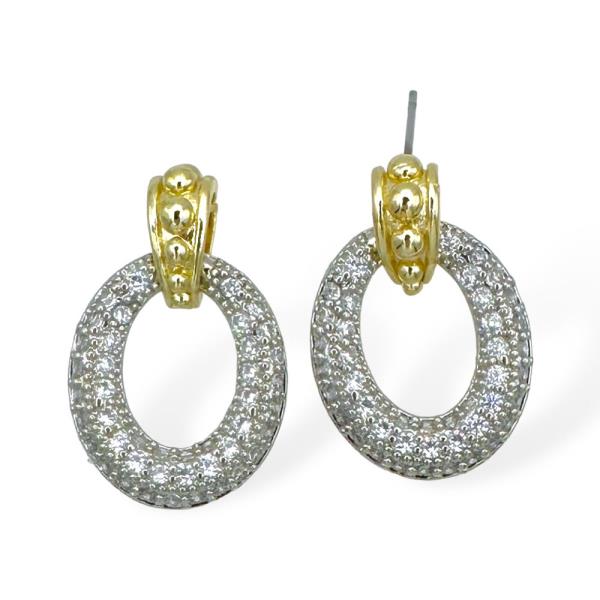 TOP PAVE DOOR KNOCKER EARRING