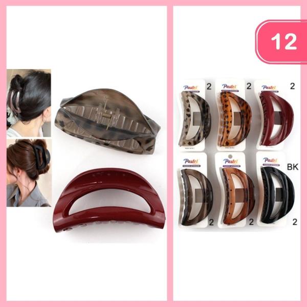HAIR CLAW CLIP (12 UNITS)