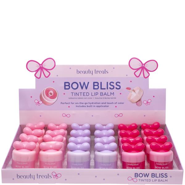 BEAUTY TREATS BOW BLISS TINTED LIP BALM (24 UNITS)
