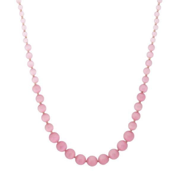 Graduated Round Bead Necklace