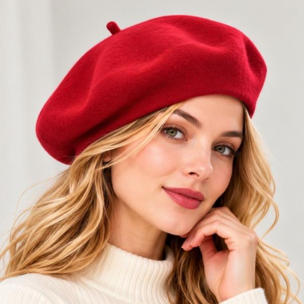 SOLID BERET HAT