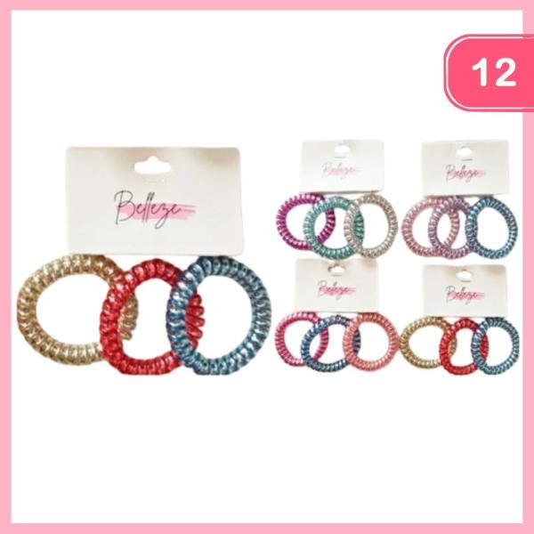 Spiral Hair Ties (12 Units)